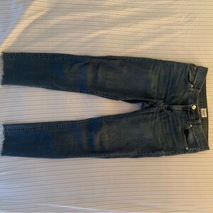 Hudson Krista Super Skinny Raw Hem Denim Jeans Size 28